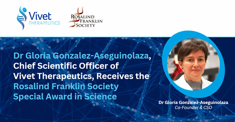 Vivet Dr Gloria Gonzalez-Aseguinolaza received Rosalind awards