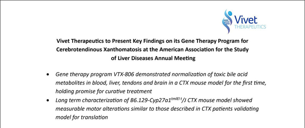 Vivet-AASLD PR